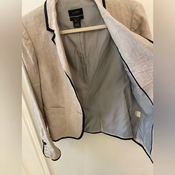 J Crew 100% linen blazer - Picture 7 of 8